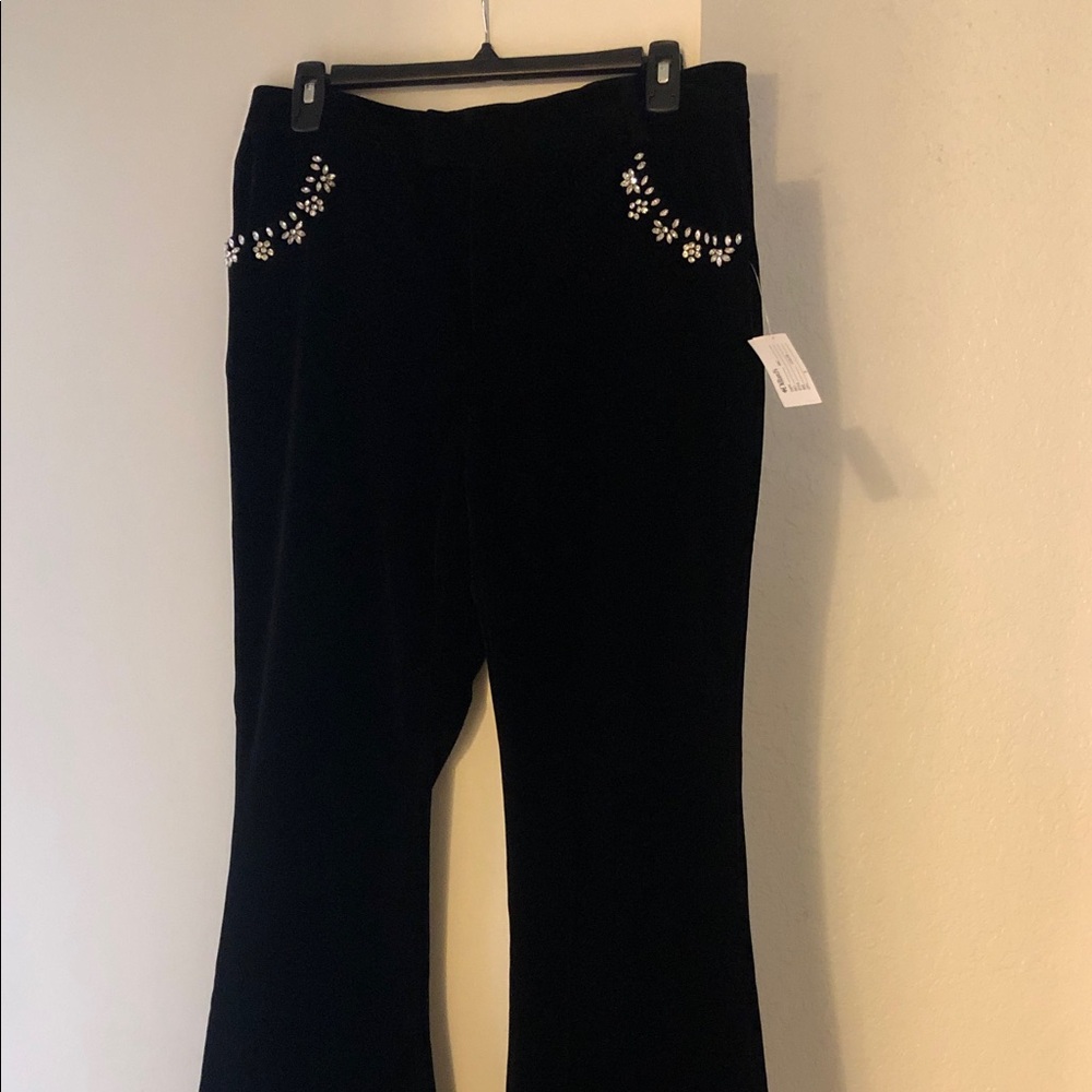 Black Embellished Pants